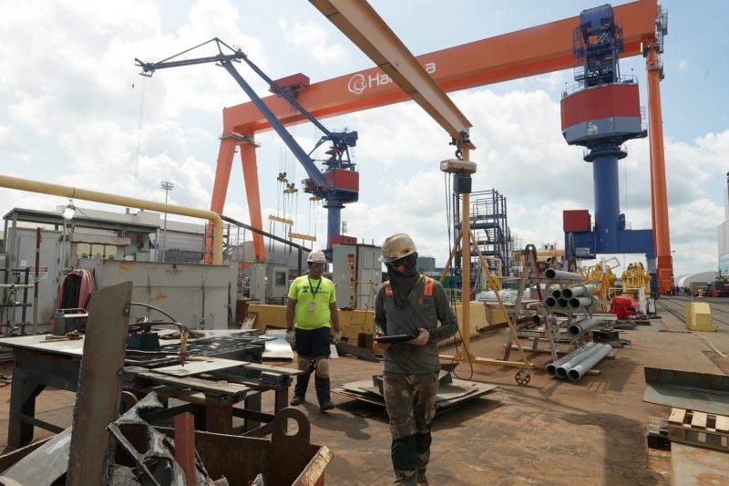 A flagging U.S. industry looks for new life in a Philadelphia shipyard